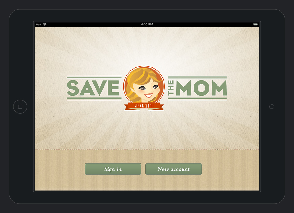 Save The Mom - Splash Screen