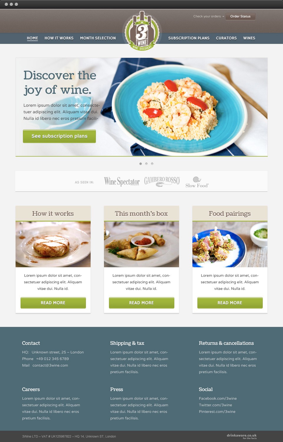 3Wine homepage