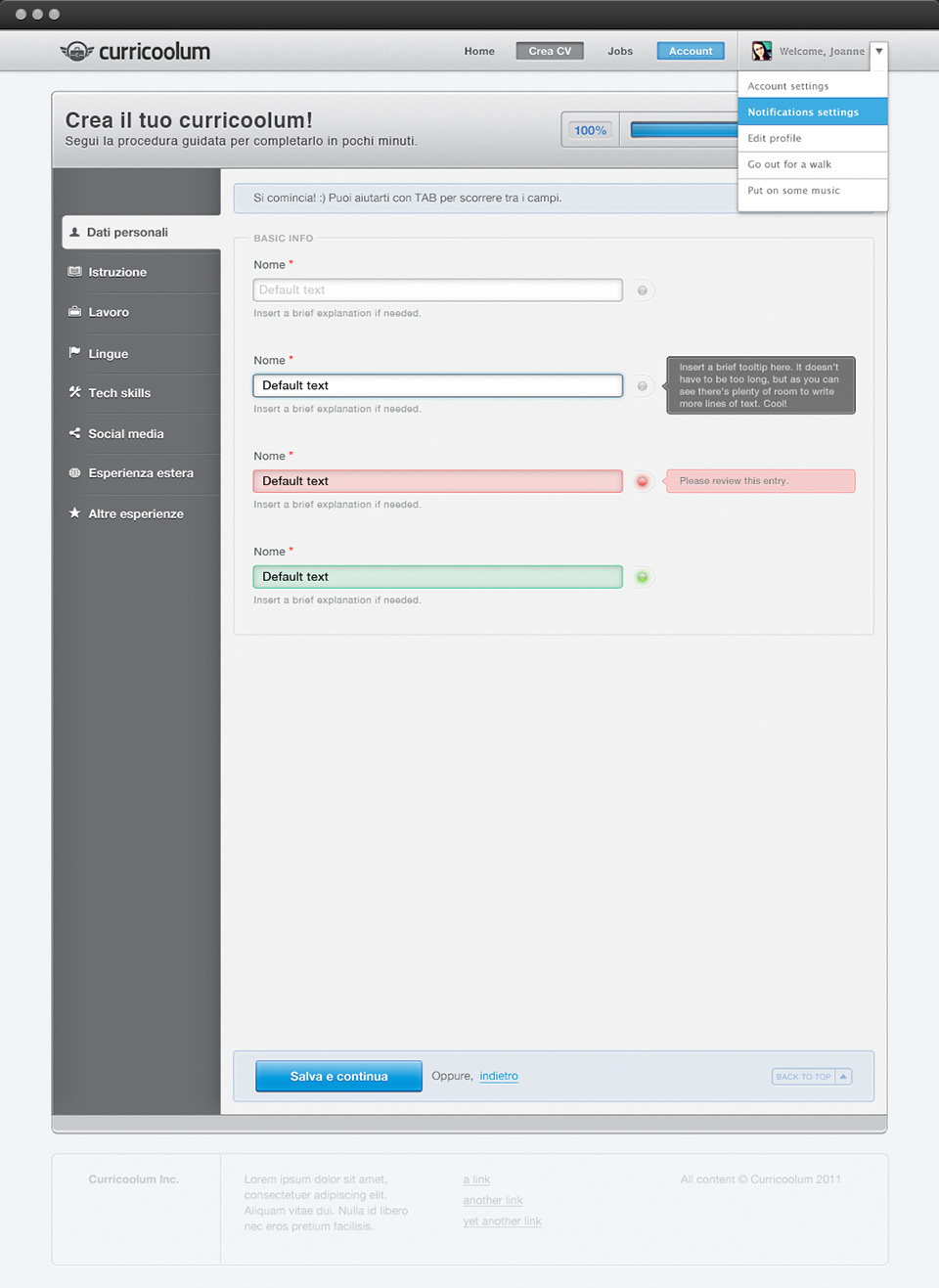 Create CV: 8th iteration