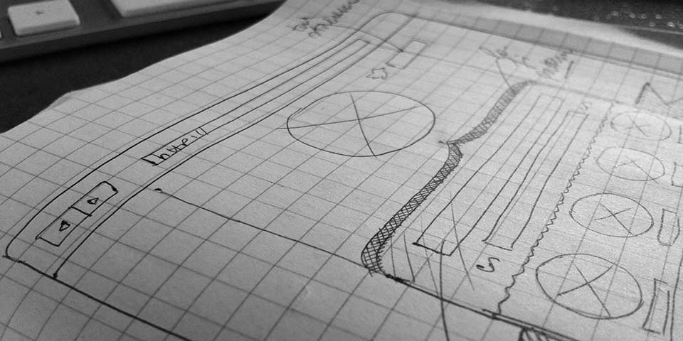 The Collective - Website layout sketches