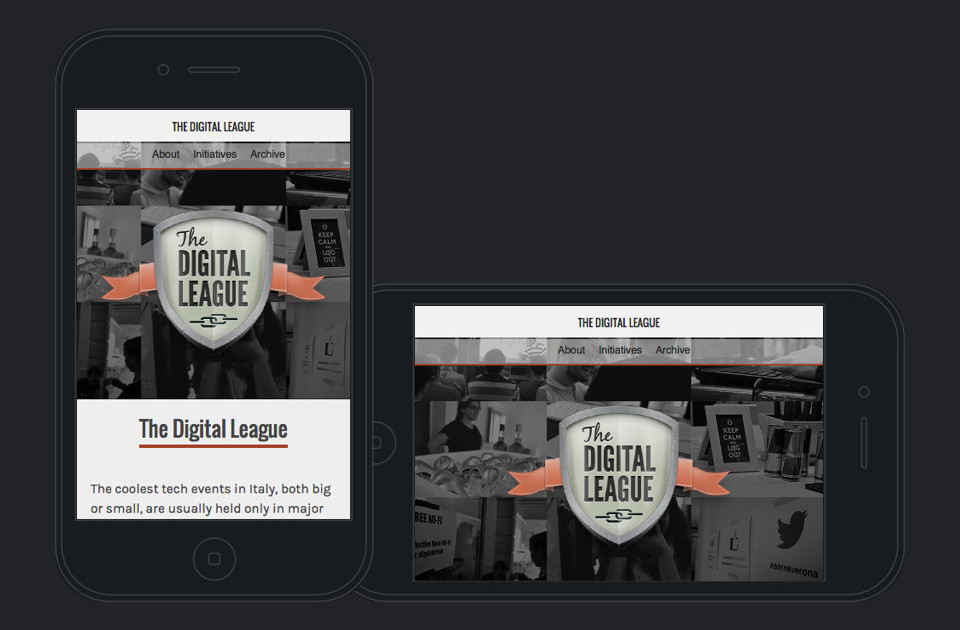 The Digital League - Responsive mini-site
